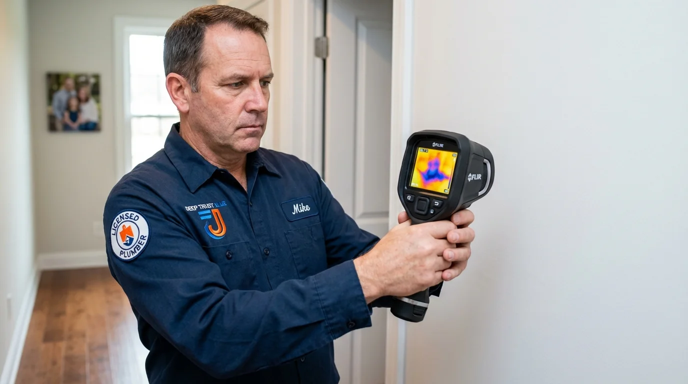 Thermal imaging leak detection by Johns Plumbing LLC in Ringgold